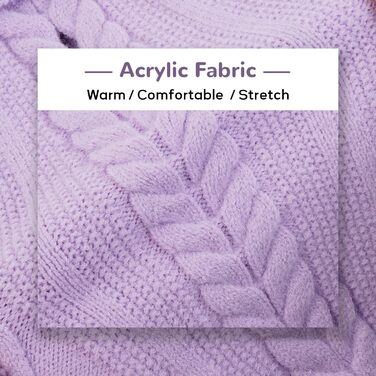 Пуловер для собак - простий та елегантний, теплий, з отвором для повідка, для середніх собак, Французький бульдог (Lila M) M(Обхват грудей 44см, довжина спини 34см), фіолетовий