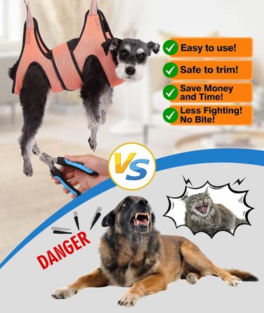 Навісна матрац-нашийник для грумінгу тварин Kkiimatt, XS, для собак, сумка для утримання, грумінг, підстригання нігтів та стрижка, матрац для догляду за шерстю