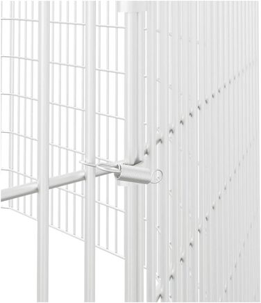 Клітка для кроликів vidaXL, 12 панелей, 54x80 см, оцинковане залізо, вольєр для домашніх тварин