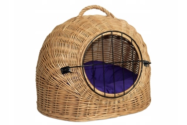 Будиночок для кота Wiklinowe Cuda, коричневий, круглий, 50 см x 40 см x 41 см