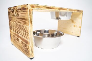 Підвищений годівниця для собак Basic 2x1600 мл, 23 см - для середніх та великих собак