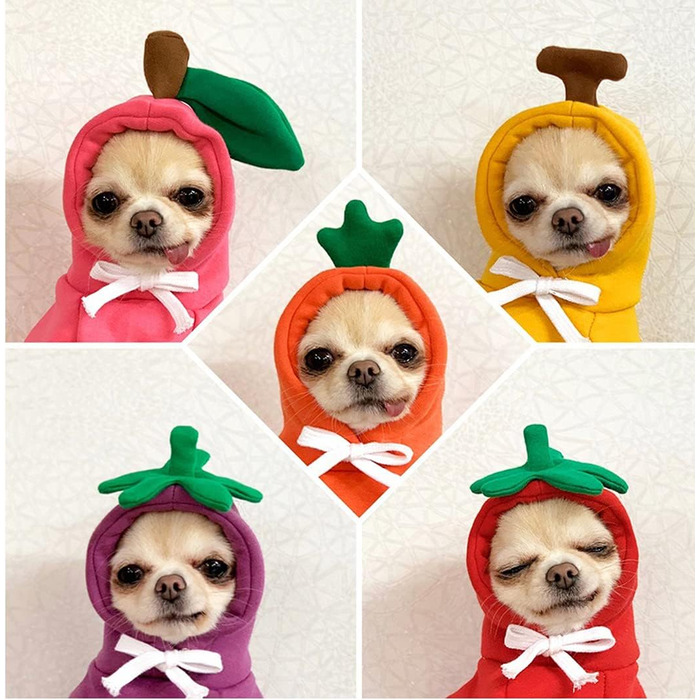 Худі для собак XIAOYU: теплий одяг для цуценят на осінь/зиму. Комбінезон з капюшоном, принт 