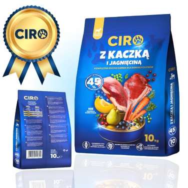Сухий корм для собак Ciro з качкою та ягнятиною, 10 кг
