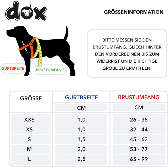Шлейка для собак DDOXX Nylon Step-In, світловідбиваюча, регульована, анти-вислизання | для маленьких та великих собак, котів, цуценят | для авто | помаранчевий, розмір M