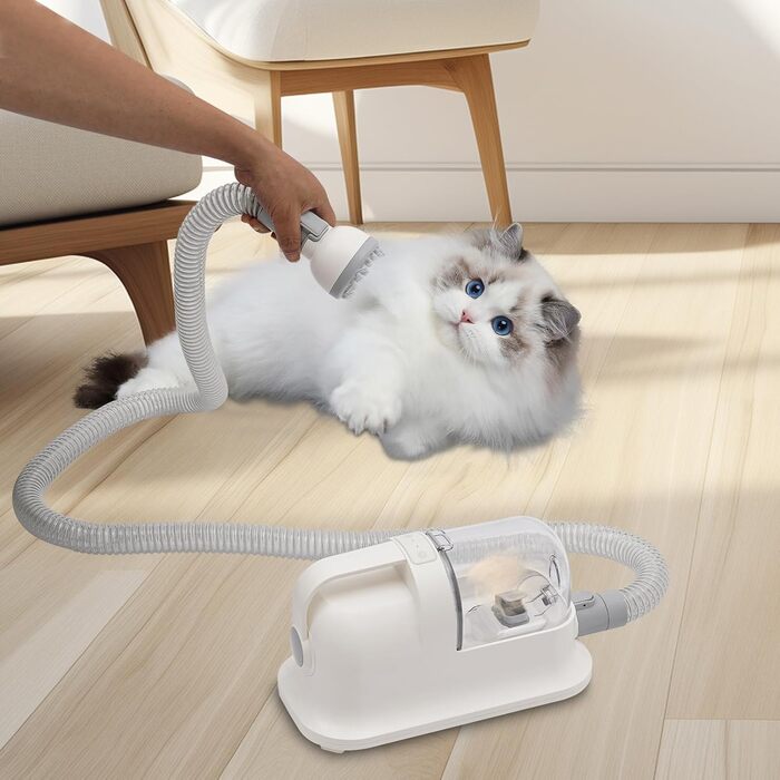 3-в-1 машинка для стрижки собак з функцією пилососа, 350W, тиха, набір для догляду за собаками та котами