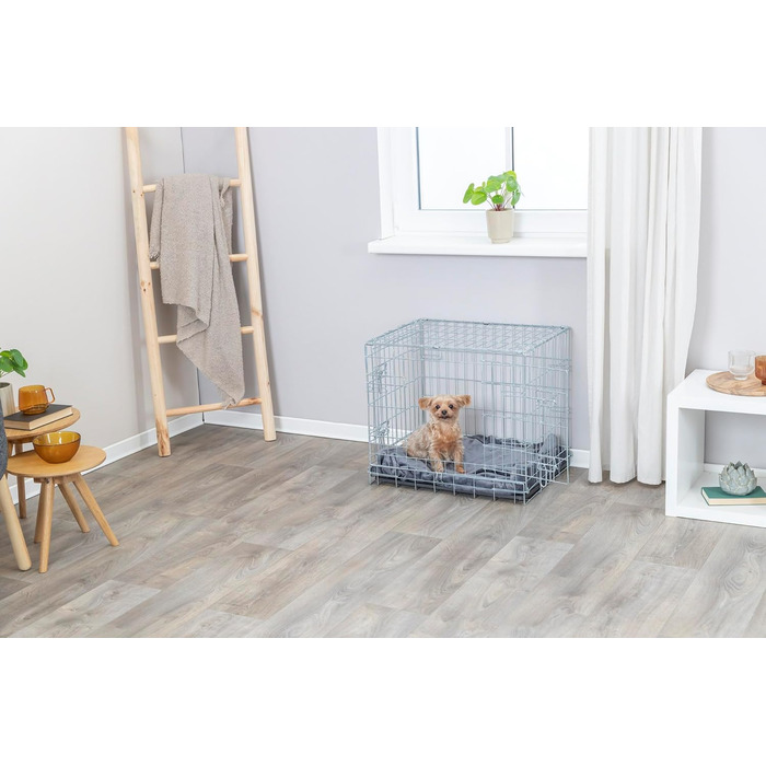 Клітка для собак TRIXIE Home S, 64x54x48 см, металева, складана, 2 двері, з піддоном
