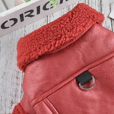 Зимова куртка для собак великих порід, тепла, водонепроникна, з відбивачами, червона (XXX-Large)