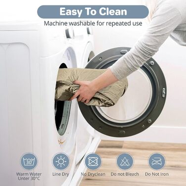 Водонепроникний килимок для собак, антиковзаюча підстилка для собак, захист дивану та ліжка, міцна підстилка для котів, захисний килимок, що можна прати, для дивану, ліжка, авто, у дорогу, хакі, 137x208 см