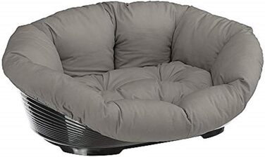 Ліжко для собак Ferplast, лежанка для котів, килимок для собак, лежанка-софа, пластиковий кошик 114x83x37 см, сірий