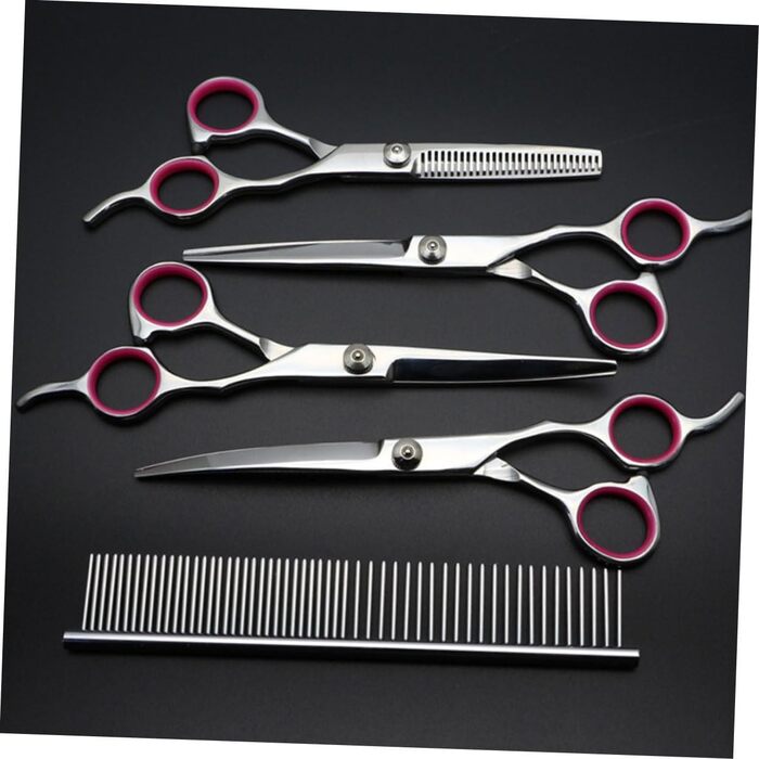 Набір для грумінгу собак та котів: щітка, ножиці та гребінець