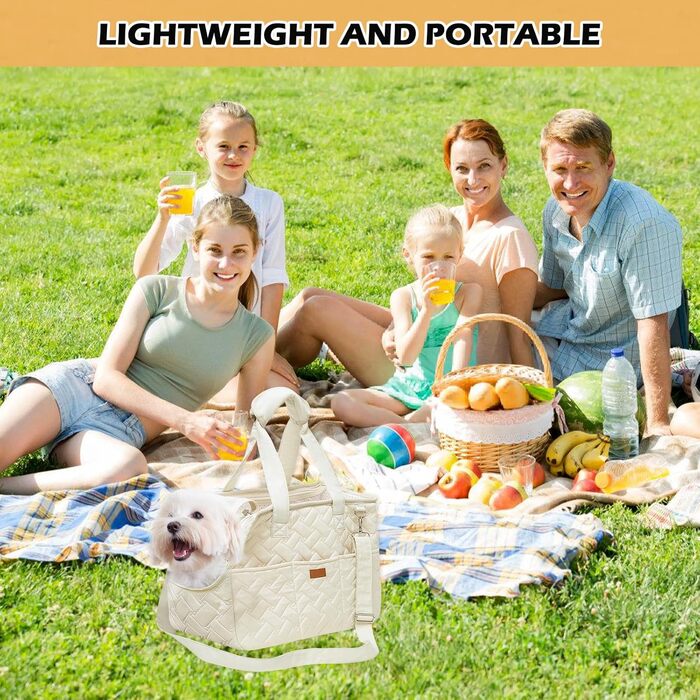 Транспортна сумка для собак та котів до 5 кг – переноска для маленьких тварин, складна, дихаюча, з ременем безпеки, ідеальна для прогулянок, подорожей та авто (35x25x15,5 см)