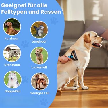 Щітка для видалення підшерстка та ковтунів Fellzauber, оранжева