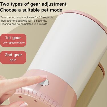 Автоматичний очисник лап для собак, USB-зарядний, з м'яким силіконом, електричний, портативний, білий/рожевий