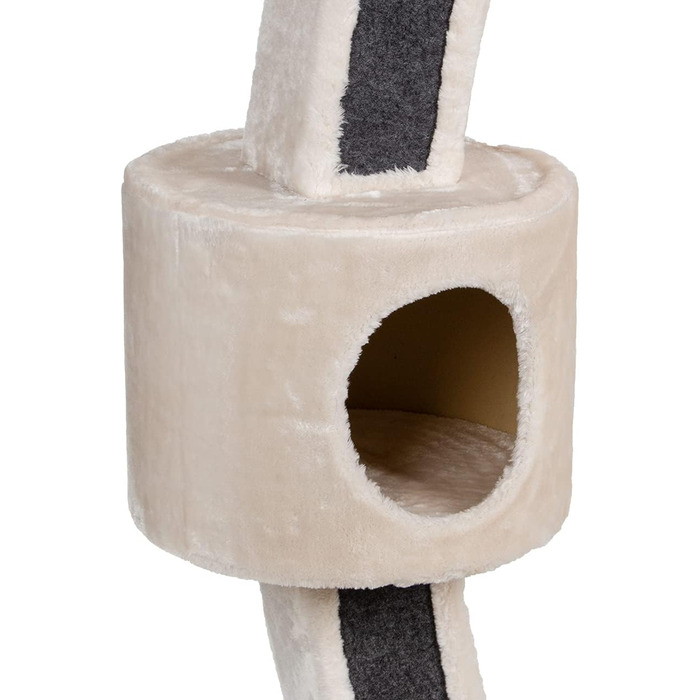 Дряпак для великих котів CanadianCat XXL Granville, бежево-антрацитовий, 157x60x170 см, для мейн-кунів