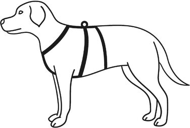 Тарілка для собак Trixie Stay, L-XL, 75-100 см, 25 мм, чорна