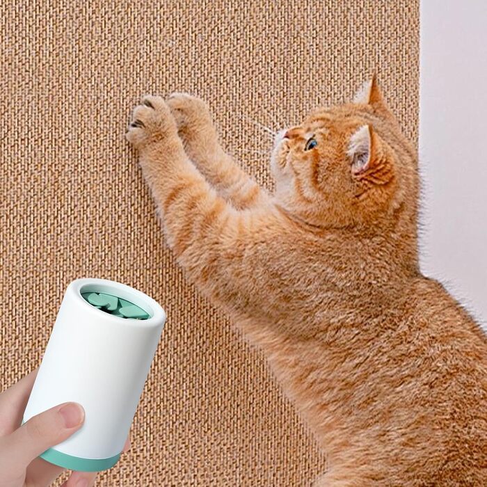 Миска для миття лап собак Tuxxjzm, витокостійкий очищувач лап для домашніх тварин, видалення бруду, щітка для лап, м'яка машина для чищення лап, покращена ефективність очищення, зелений, великий розмір