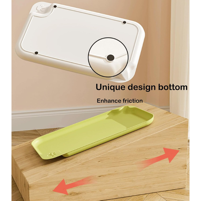 Водонепроникний килимок для годування собак та котів Octonyluck, 57.5x35.5 см, неслизький, легко миється, харчовий, зелений