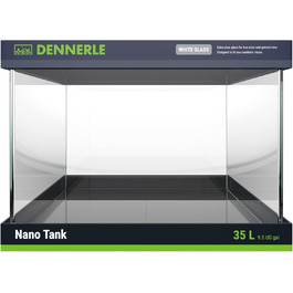 Акваріум Dennerle Nano Tank White Glass 35 л для акваскейпінгу, скляний, 40x32x28 см