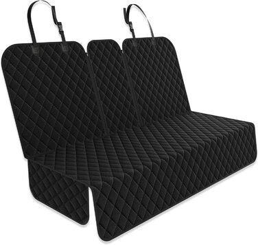 Авточохол на сидіння для собак, задній ряд, 60/40, XL, 155 см, чорний