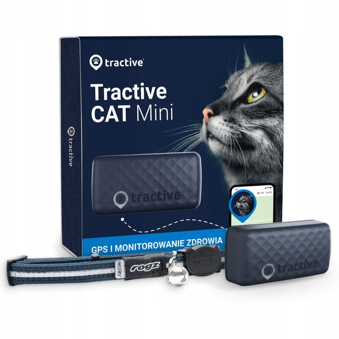 GPS-трекер Tractive CAT Mini для котів, темно-синій