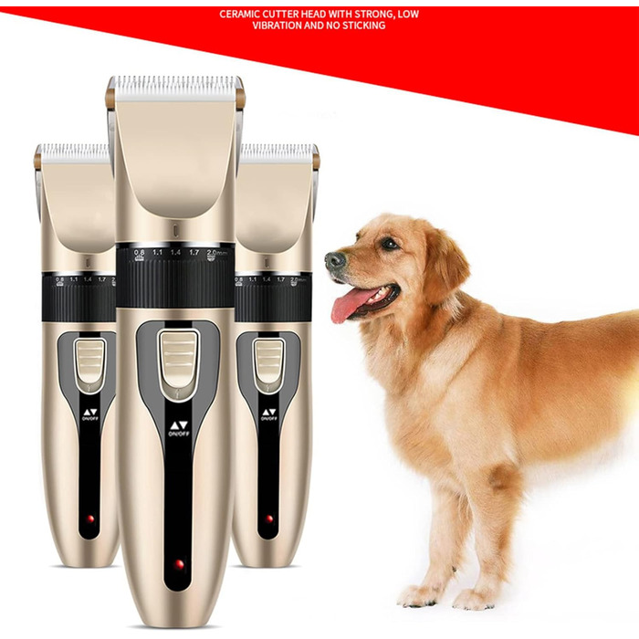 Електрична машинка для стрижки собак та котів - безшумна, акумуляторна, бездротова, для догляду за шерстю