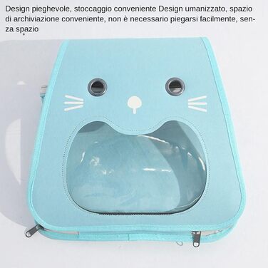 Транспортна переноска для собак та котів | Складана переноска для тварин з великою місткістю