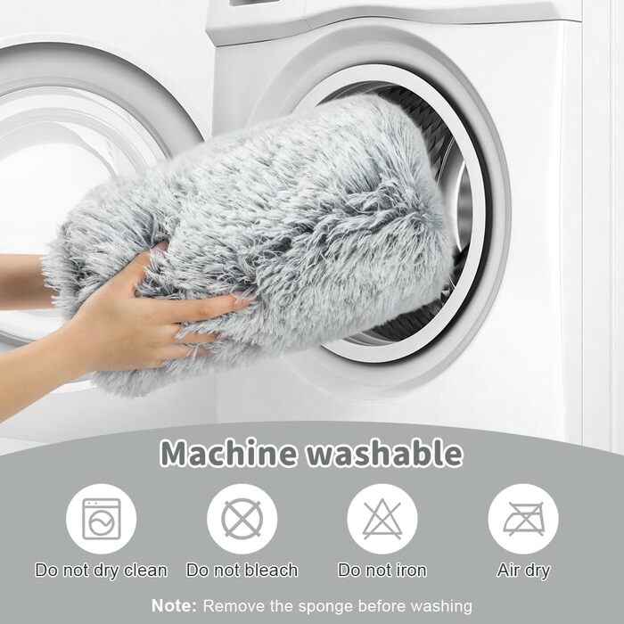 Крісло-лежанка для собак та котів Aomig, квадратне, плюшеве, 75x50x8 см, сірий колір