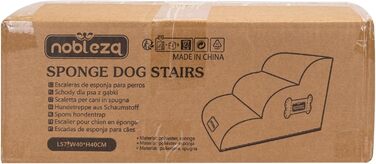 Східці для собак Nobleza, 40 см, з валиком для шерсті - ідеально для маленьких собак, диванів, ліжок та авто