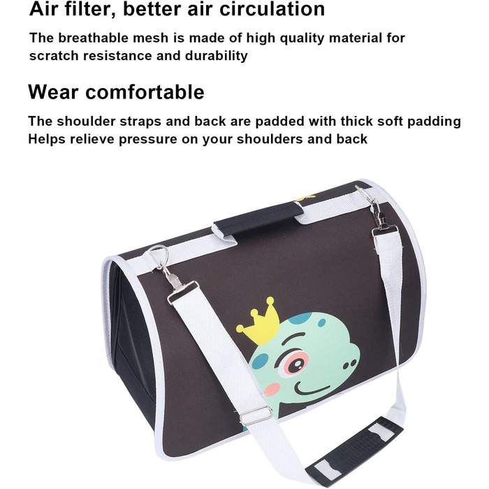 Транспортна переноска для тварин: переноска для котів, собак, м'яка, складана, портативна, з плечовим ремінцем, Оксфорд, M