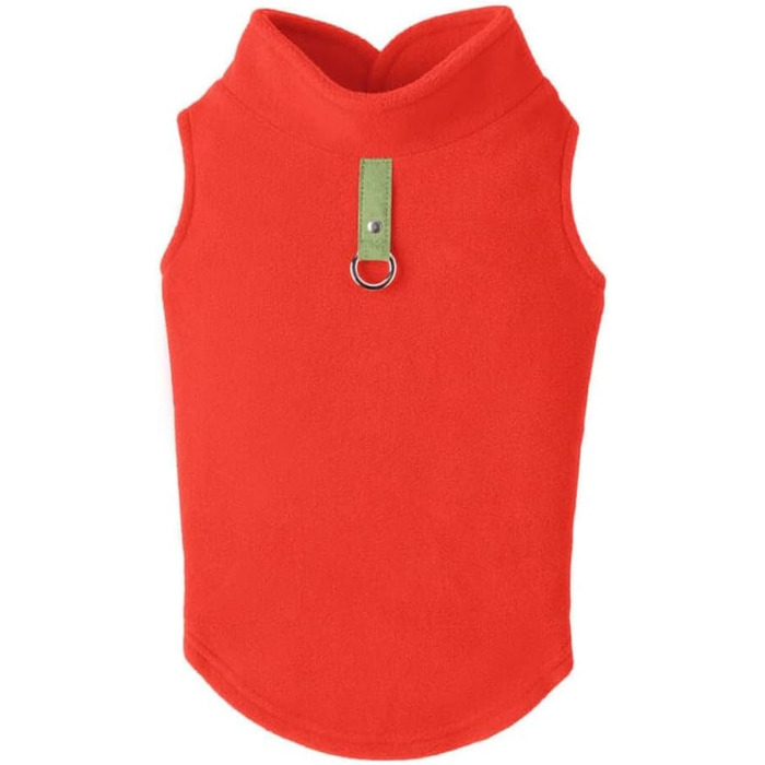 Тепла жилетка Gooby для маленьких собак на кожен день, фліс, колір гарбуз