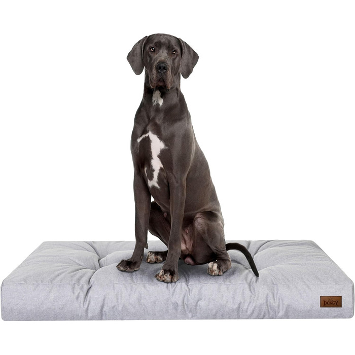 Крісло-ліжко для собак, прямокутне, 130 x 100 см, колір: сірий (пепельний)