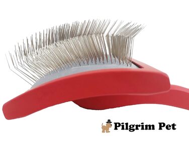 Професійна щітка-гребінець Pilgrim Pet для собак, велика, для видалення пуху та розчісування