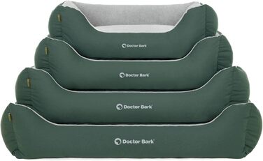 Крісло-лежанка для собак Doctor Bark GreenLabel XL (110x85 см) - Зелене, миється, з м'якого флусу