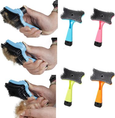 Гребінець для волосся Kamm: гребінець для кучерявого волосся, щітка для собак та котів, 12 x 7,5 см, зелений