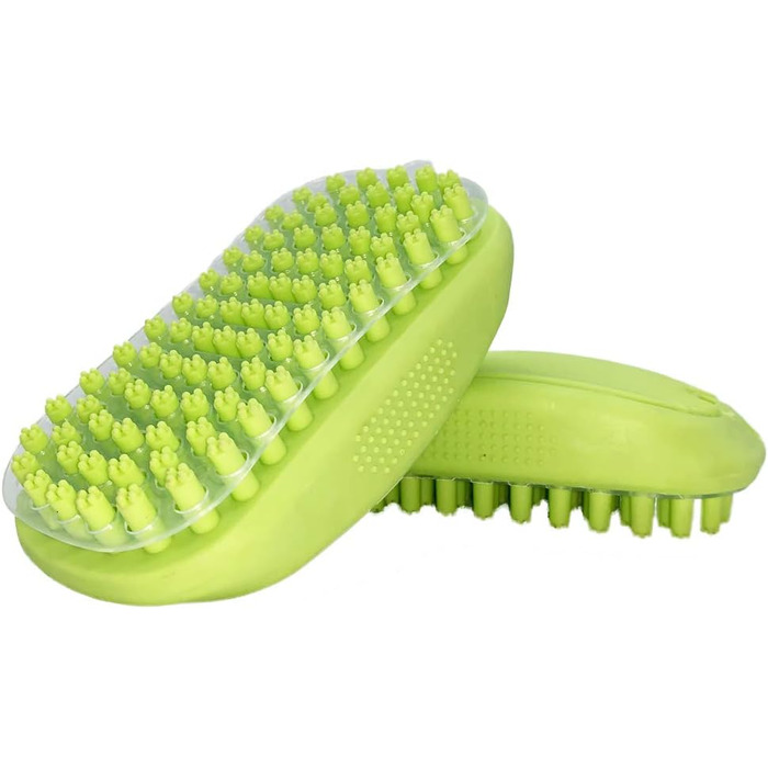 Щітка для грумінгу домашніх тварин JOEBO, м'який гумовий матеріал, видалення шерсті котів та собак, масажна щітка, гребінець для грумінгу, зелена, універсальний розмір