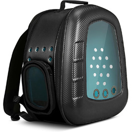 Рюкзак-переноска для котів та цуценят ALLSOPETS Bubble - чорний