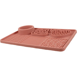 Килимок для собак та котів з присосками, силікон харчового класу, анти-слиз, для повільного годування, нековзний, яскравий, для тварин