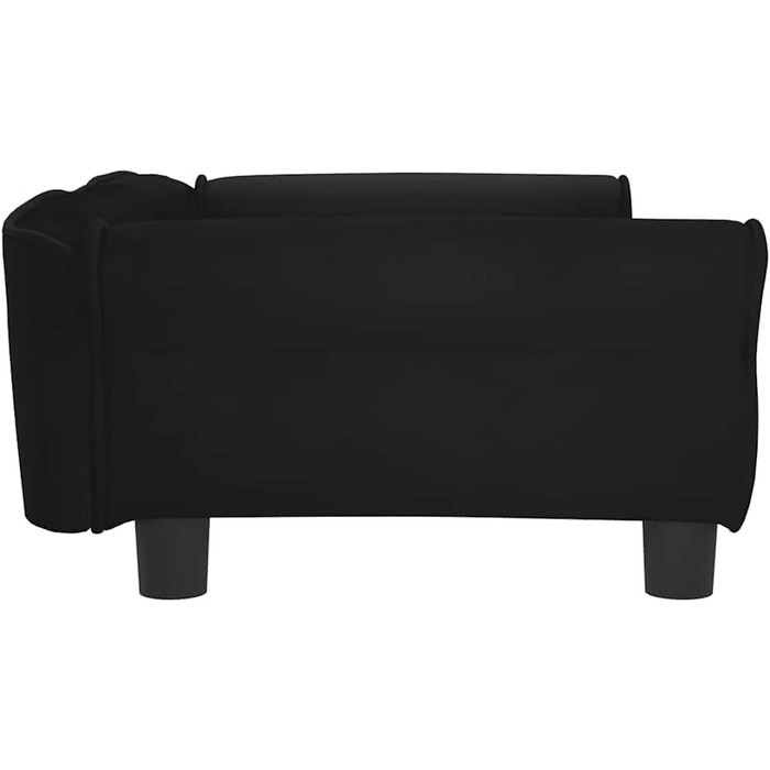 Крісло-ліжко для собак, чорне, з м'якою оббивкою, 95 x 55 x 30 см, для маленьких собак та котів