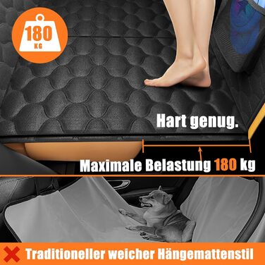 Кришка для автосидіння для собак JOEJOY, водонепроникна, стійка до подряпин, для заднього сидіння, з жорсткою основою