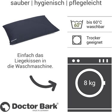 Лежанка для собак великих порід Doctor Bark GreenLabel, велика, зелена, м'яка, зручна, легко миється
