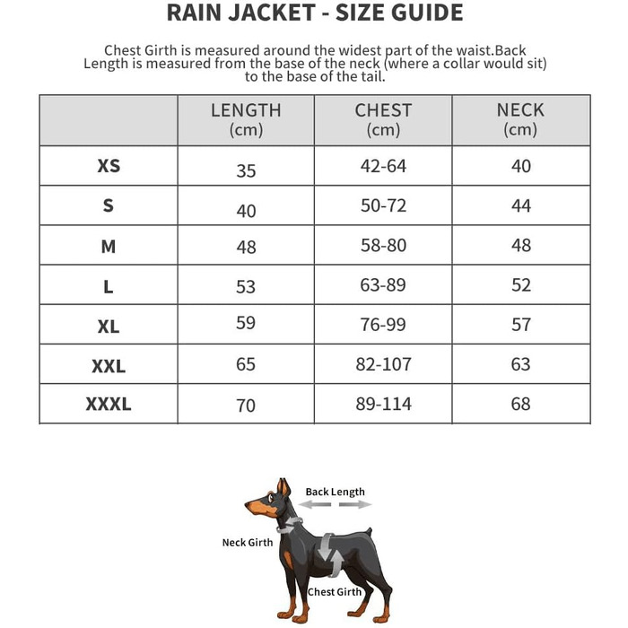 Водонепроникний зимовий теплий дощовик для собак, куртка для собак, вітронепроникний дощовик з флісовою підкладкою, теплий дощовик для собак великих порід - XL, чорний