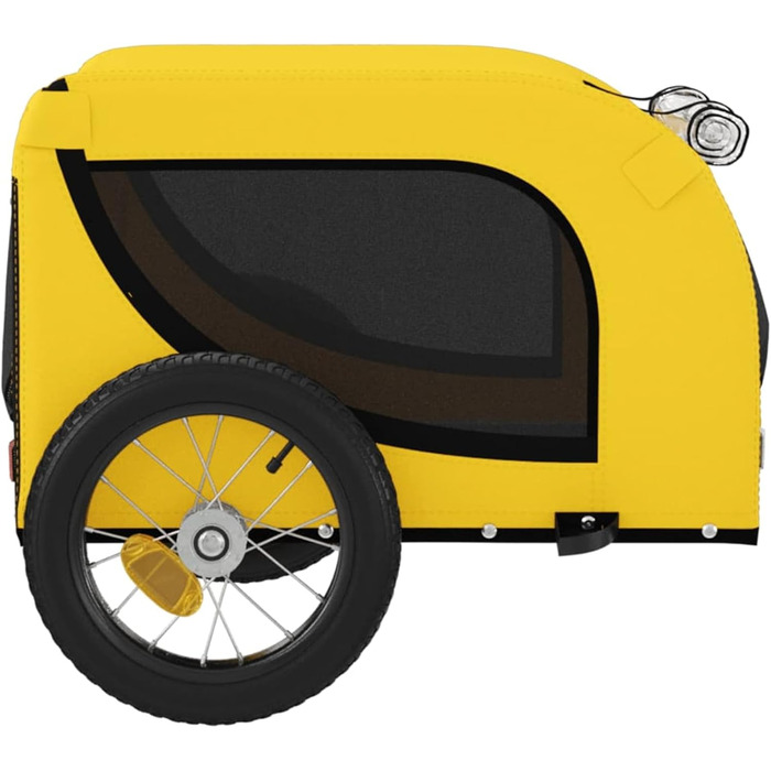 Причіп для собак Oxford Gewebe, жовто-чорний, 124x53x53 см, до 30 кг, Model 93994