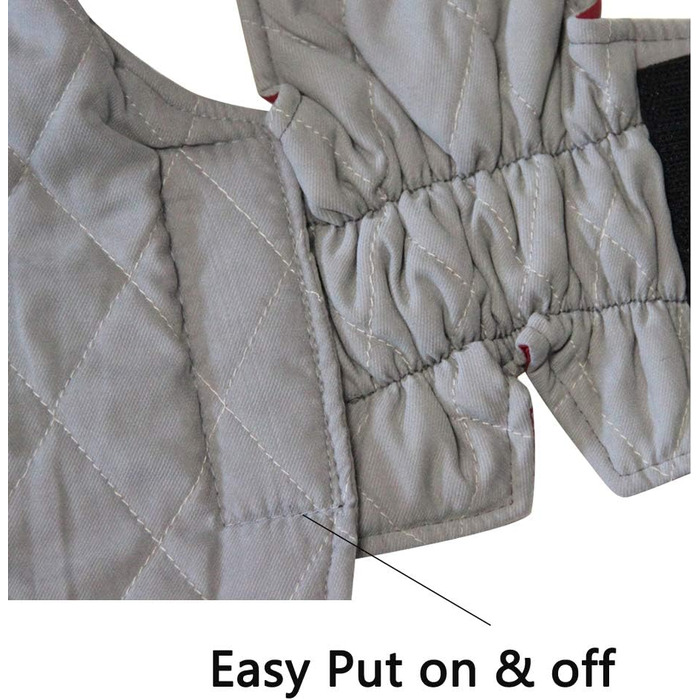 Водонепроникний теплий одяг для цуценят та маленьких собак: куртка з бавовни для холодної зими, XS (Сірий, Червоний)