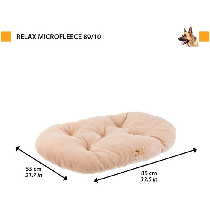 Килимок для собак та котів Ferplast Relax Microfleece 55/4 - м'який, миючий, сірий (100 x 63 см.)