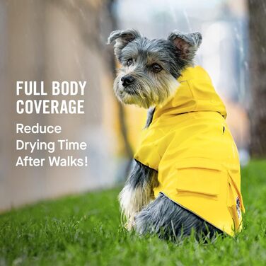 Водонепроникна куртка для собак Canada Pooch Torrential Tracker, жовта, розмір 24, всепогодний утеплювач