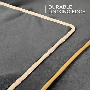 Водонепроникний килимок для собак Luciphia, миючий, для великих та середніх собак та котів, теплий та м'який фліс Sherpa, для дивану, ліжка, авто (Сірий, 100 x 145 см)