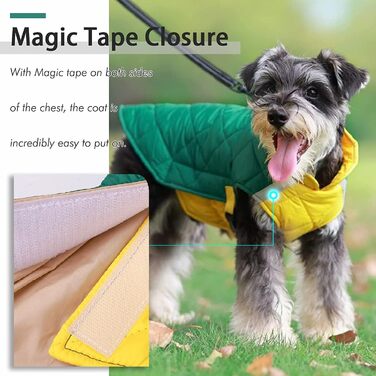 Тепла зимова жилетка для собак - жовта, розмір M - зручна жилетка для сноубордингу та прогулянок