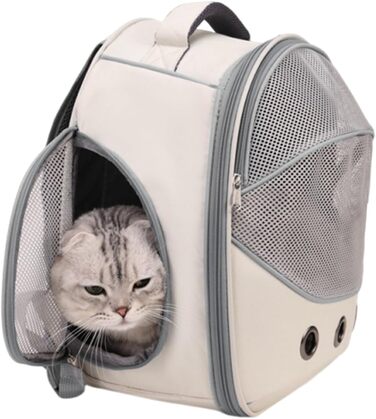 Транспортна сумка для собак сірого кольору, з регульованими ремінцями – ідеальна для подорожей, прогулянок, авто та громадського транспорту