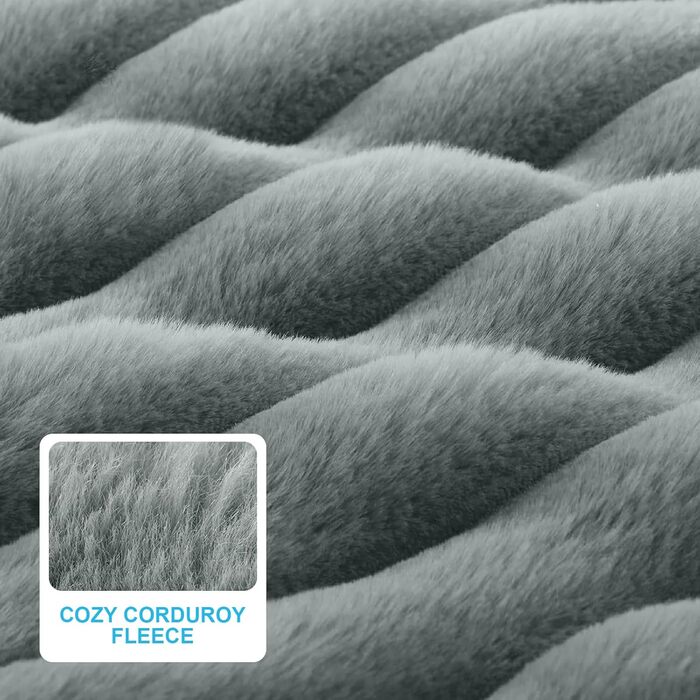 Комфортне ліжко для собак великих порід, знімний та пральний чохол, плюшеве ліжко Deluxe для клітки, неслизька підстилка для тварин, матрац для собачої будки, міцний сірий колір