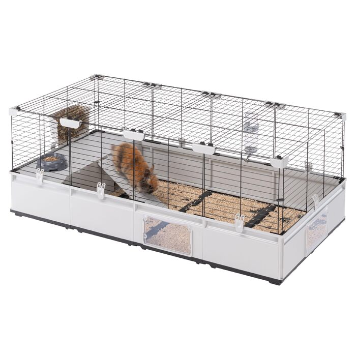 Клітка для кроликів Ferplast Modular 4 з аксесуарами, розширювана, велика, 179x72x56 см